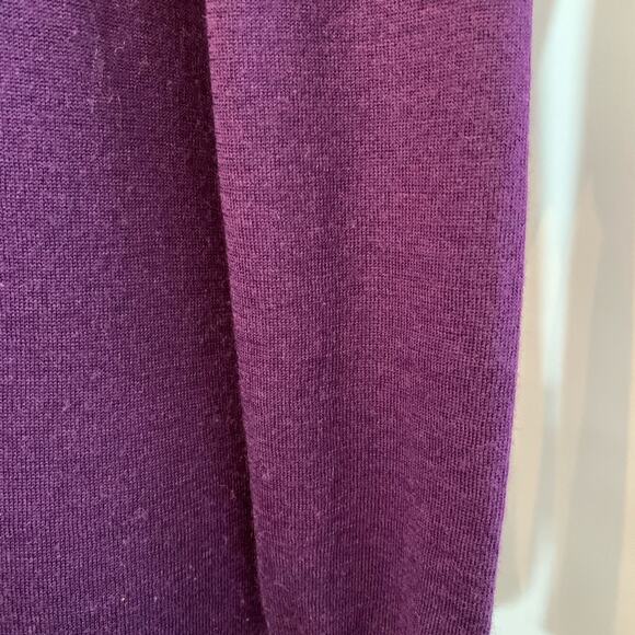 Sandro deep purple open criss cross back wool blend sweater size 1 or Small - Picture 5 of 12